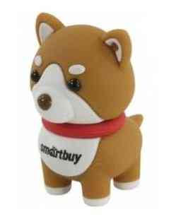 SMARTBUY Flash drive USB2.0 16Gb New Year, Собачка Акита RTL