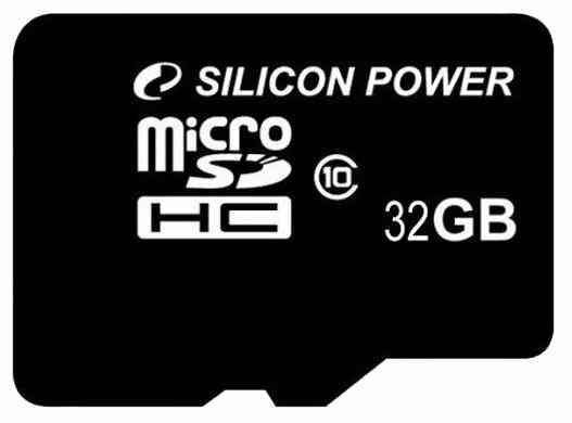 SILICON POWER MicroSDHC 32Gb Class10 Без адаптера RTL