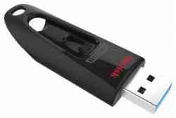 SANDISK Flash drive USB3.0 64Gb CZ48 Cruzer Ultra, Black, R100Mb/s RTL
