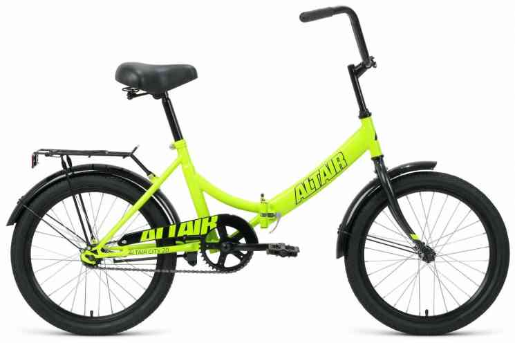 Велосипед ALTAIR CITY 20 (рост 14" 1ск. скл.) 2020-2021, темно-синий/белый