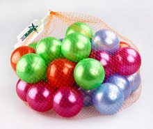 Шары для сухого бассейна диаметр 8см 30шт в сетке 106418 (12)