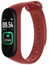 Фитнес браслет IRBIS TERMO_R, режим тренировки, уведомления, часы, будильник (красный)