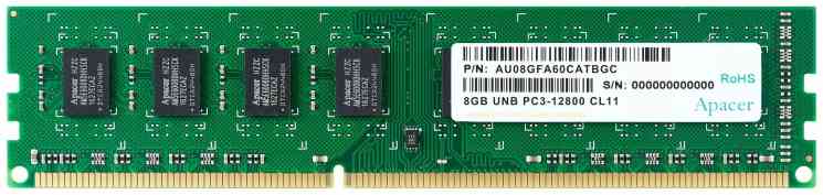 APACER DDR3L 8Gb PC128000/1600MHz, CL11, 1.35v, AU08GFA60CATBGJ/DG.08G2K.KAM, RTL