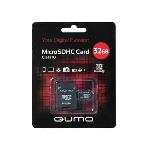 QUMO MicroSDHC 32Gb Class10 + Адаптер RTL