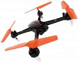 Квадрокоптер HIPER HQC-0001 SHADOW FPV, Камера 1.0 Мпс, 720p, Wi-Fi, ПДУ, чёрный/оранжевый