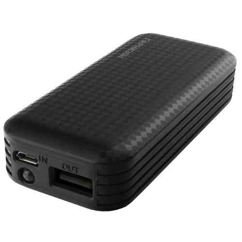 Внешний аккумулятор ГАРНИЗОН GPB-104, 4000 mAh, 1 USB, 1A, фонарик, черный