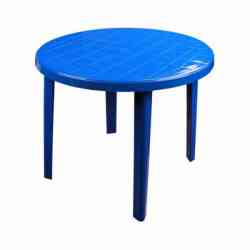 круглый(900*900*750) синий М2663 (1/1) стол