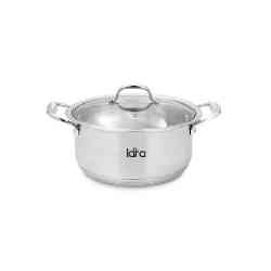 LARA LR02-492 Кастрюля (нерж) серия HARMONY 20x10см 3.1л, капсулированное индукционное дно, крышка