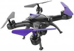 Квадрокоптер HIPER HQC-0003 FALCON X FPV, Камера 0.3 Мпс, VGA, Wi-Fi, ПДУ, чёрный/фиолетовый