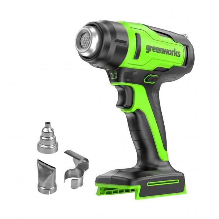 GreenWorks G24HG, 24V, без АКБ и ЗУ Фен строительный аккумуляторный (3400207)