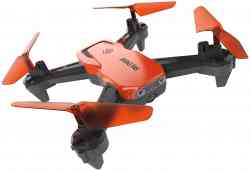 Квадрокоптер HIPER HQC-0030 SKY PATROL FPV, Камера 0.3 Мпс, VGA, Wi-Fi, ПДУ, чёрный/оранжевый