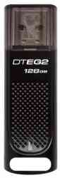 KINGSTON Flash drive USB3.1 128Gb Data Traveler DTEG2/128GB, Elite G2, Black, RTL