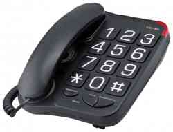 TEXET TX-201 телефон настольный чёрный