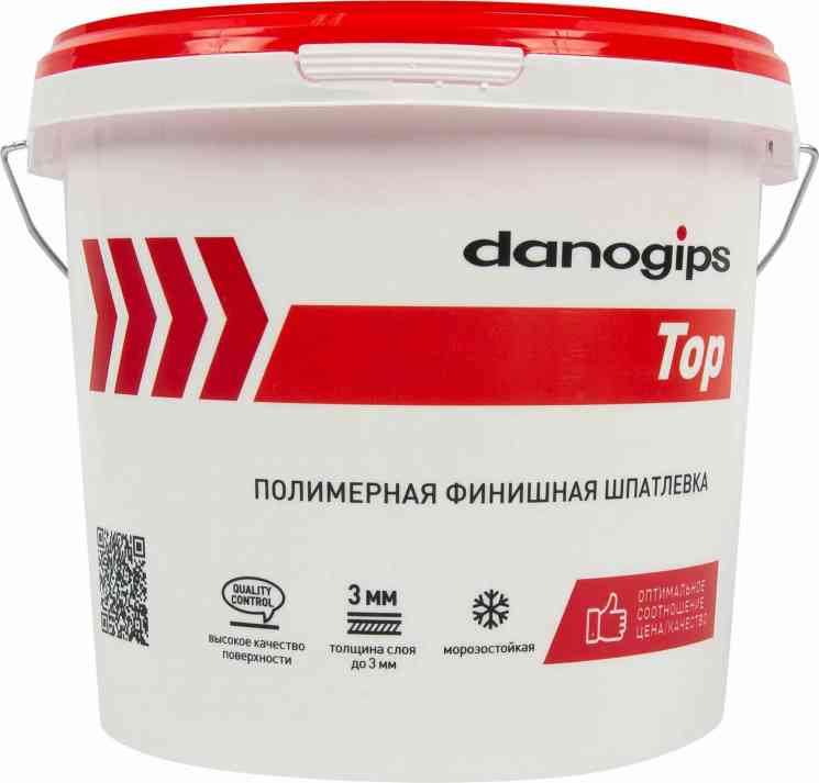Шпатлевка Дано Топ 5 5 кг (3л) финишная под обои