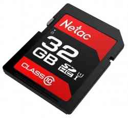 SDHC 32Gb NETAC P500 Class 10 UHS-I (U1), NT02P600STN-032G-R, R80Mb/s, RTL