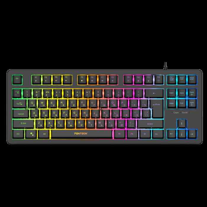Проводная клавиатура JET.A RAINBOW PANTEON M170, 87 кл, белый