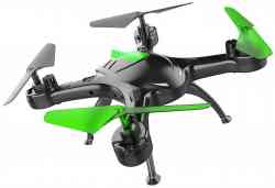 Квадрокоптер HIPER HQT-0002 FALCON X, ПДУ, чёрный/зелёный