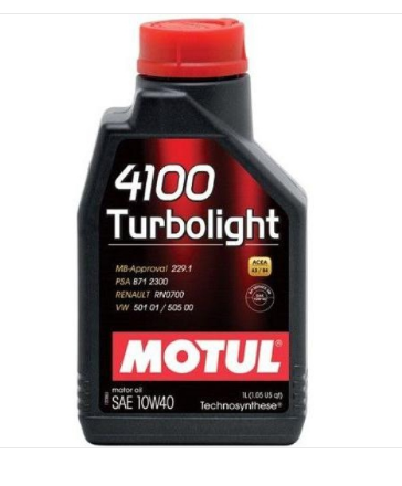 MOTUL 4100 Turbolight 10w40 (1л) Моторное Масло