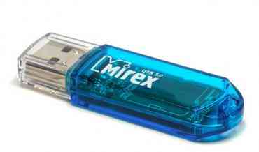 MIREX Flash drive USB3.0 32Gb Elf, Blue, R140Mb/s, W22Mb/s RTL