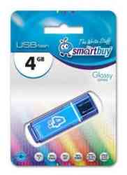 SMARTBUY 4Gb Glossy series Blue USB 2.0 USB Flash drive