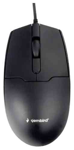 GEMBIRD MOP-425, USB, черный, 2кн.+колесо-кнопка, 1000 DPI, кабель 1.8м мышь