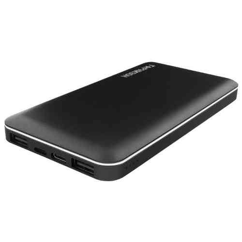 Внешний аккумулятор ГАРНИЗОН GPB-710, 10000 mAh, 2 USB, type-c, lightning, 2.4A, черный