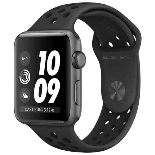 Apple Watch Nike Series 3 42mm Space Gray Aluminum Case with Anthracite/Black Nike Sport Band