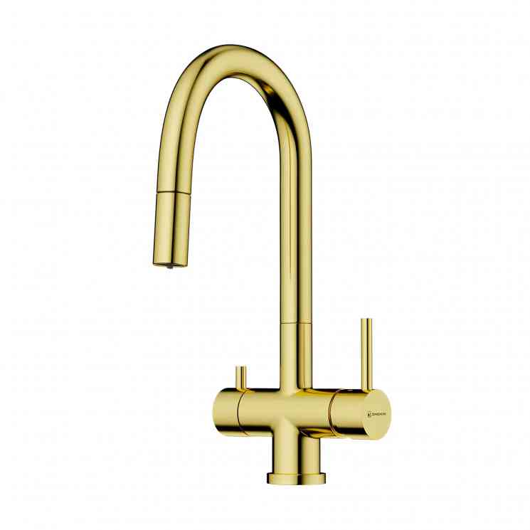 Omoikiri Akita-S-LG, смеситель, светлое золото