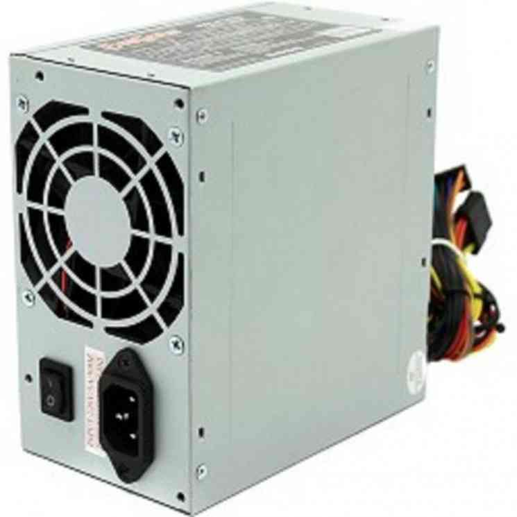 PSU EXEGATE AB500, ATX v2.3, 500W, 80mm, 24+4pin, 3xSATA, 2xMolex, 1xFDD, кабель,