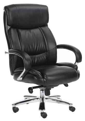 BRABIX PREMIUM "Direct EX-580", хром, рециклированная кожа, черное, 531824 кресло офисное