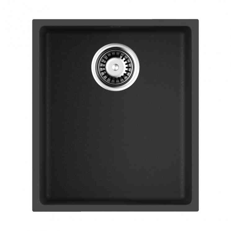 Omoikiri Bosen 38-U-BL, мойка, гранит, черный