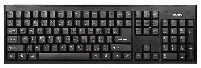 SVEN Standard 303 Power USB+PS/2 чёрная клавиатура