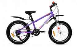 Велосипед FORWARD UNIT 20 2.2 (рост 10.5" 6ск.) 2020-2021, красный/черный