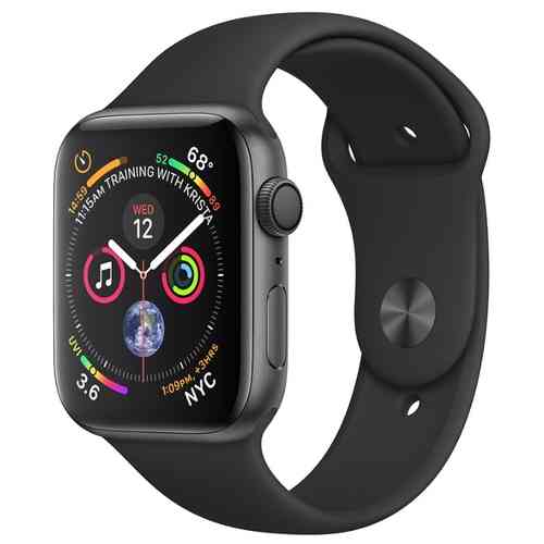 Apple Watch Series 4 40mm Space Gray Aluminum Case with Black Sport Band