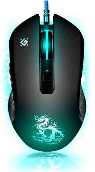 DEFENDER Проводная мышь Sky Dragon GM-090L оптика,6кнопок,800-3200dpi игровая