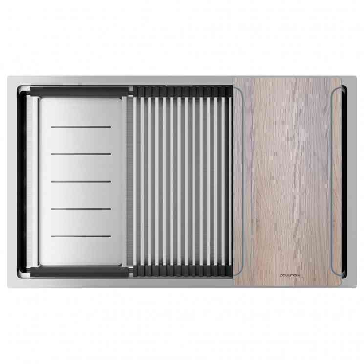 Paulmark NEXT-MULTI SINK 74 UNI, мойка, нержавеющая сталь брашированная