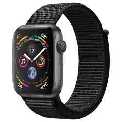 Apple Watch Series 4 40mm Space Gray Aluminum Case with Black Sport Loop