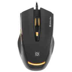 DEFENDER Проводная мышь Warhead GM-1710 оптика,6кнопок,1200-3200dpi игровая