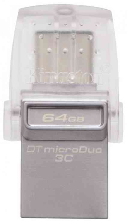 KINGSTON Flash drive USB3.1 OTG 64Gb DTDUO3C, Type A/Type C, R100Mb/s, W15Mb/s RTL