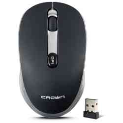 CROWN CMM-11W black/silver Бес мышь