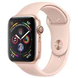 Apple Watch Series 4 44mm Gold Aluminum Case with Pink Sand Sport Band
