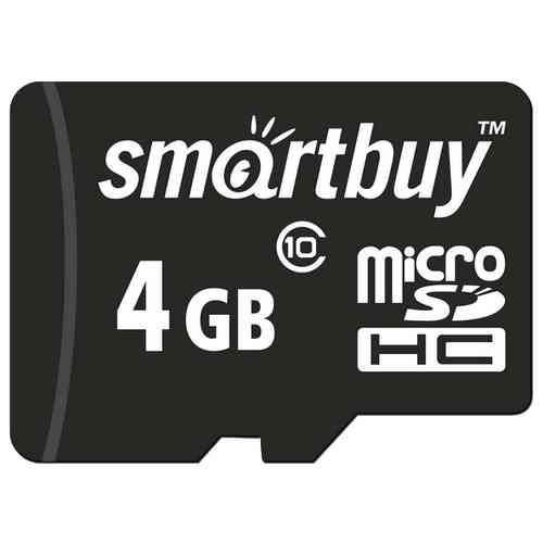 SMARTBUY MicroSDHC 4Gb Class10 Без адаптера RTL