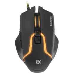 DEFENDER Проводная мышь Warhead GM-1750 оптика,7 кнопок,1200-3200dpi игровая