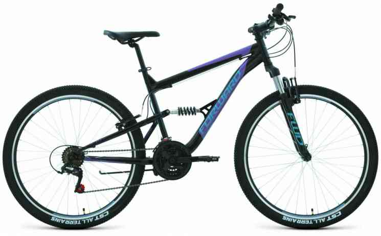 Велосипед FORWARD RAPTOR 27,5 1.0 (рост 16" 18ск.) 2020-2021, черный/бирюзовый