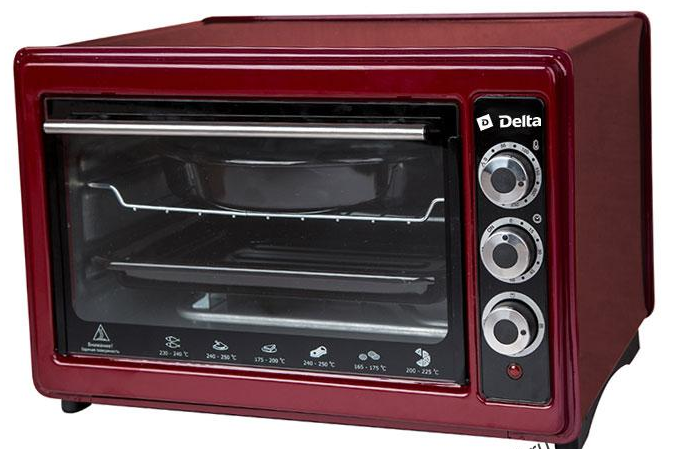 DELTA D-023 бордовая Жарочный шкаф