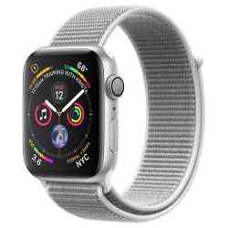 Apple Watch Series 4 44mm Silver Aluminum Case with Seashell Sport Loop