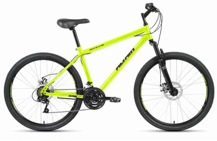 ALTAIR MTB HT 26 2.0 disc (рост 17' 21ск.) 2020-2021, ярко-зеленый/черный Велосипед