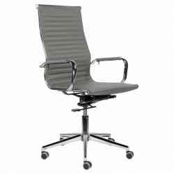 BRABIX офисное BRABIX PREMIUM "Intense EX-531", экокожа, хром, темно-серое, 532542 кресло