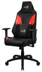 Игровое кресло Aerocool ADMIRAL Champion Red (<150кг, искуственная кожа, 2 подушки, 2D подлокотник)