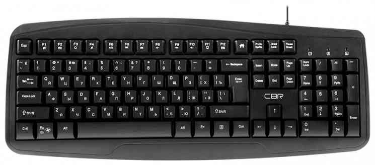 CBR KB 151, 105 клавиш, ABS-пластик, USB, длина кабеля 1,8 м клавиатура